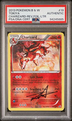 PSA CHARIZARD-REV.FOIL BLACK & WHITE LEGENDARY TREASURES