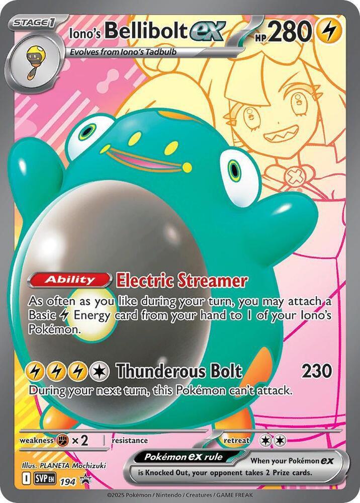 Iono's Bellibolt ex - SVP194 - Promo