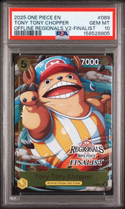 PSA 10 TONY TONY CHOPPER OFFLINE REGIONALS V2-FINALIST