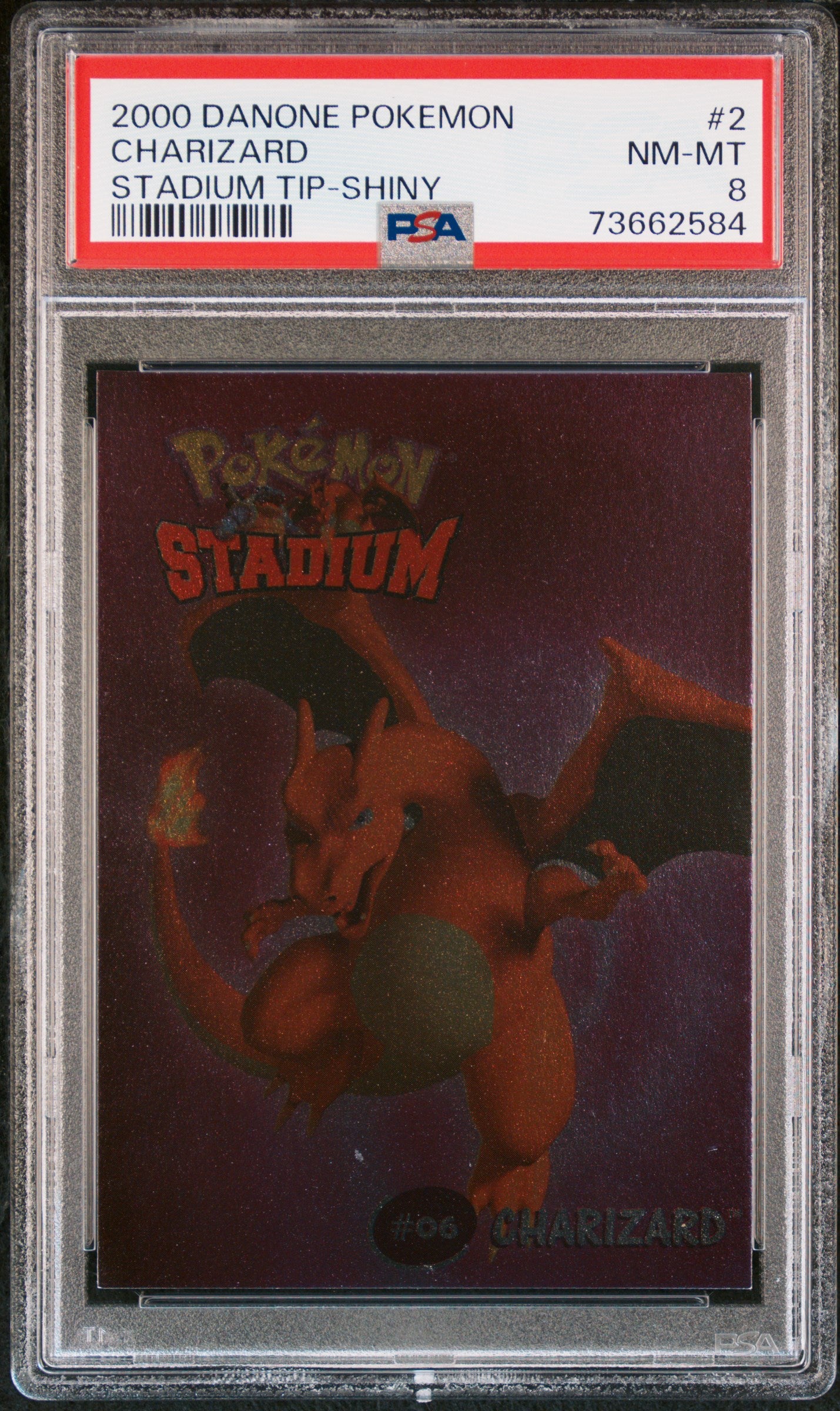 PSA 8 CHARIZARD STADIUM TIP-SHINY