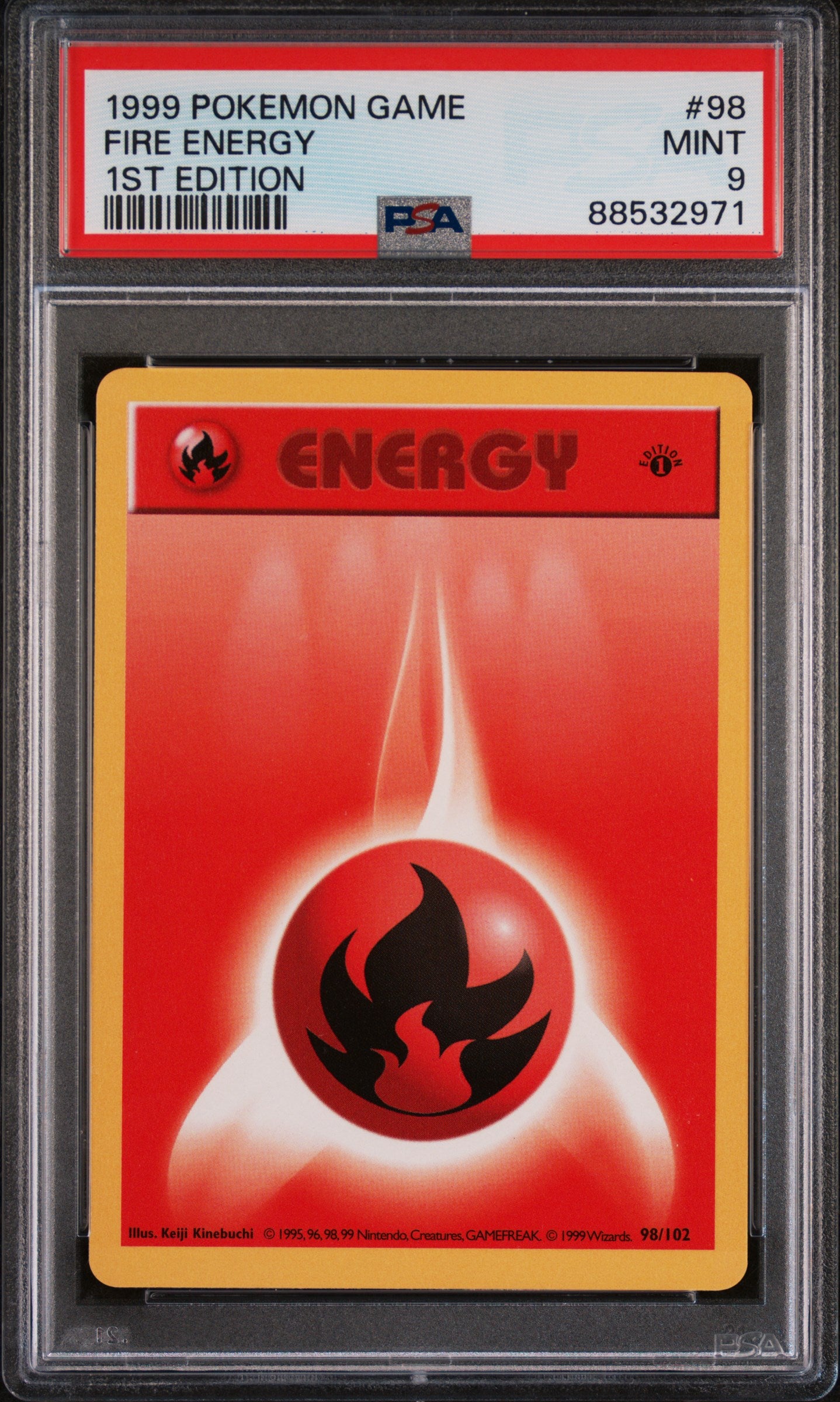 PSA 9 FIRE ENERGY 1ST EDITION