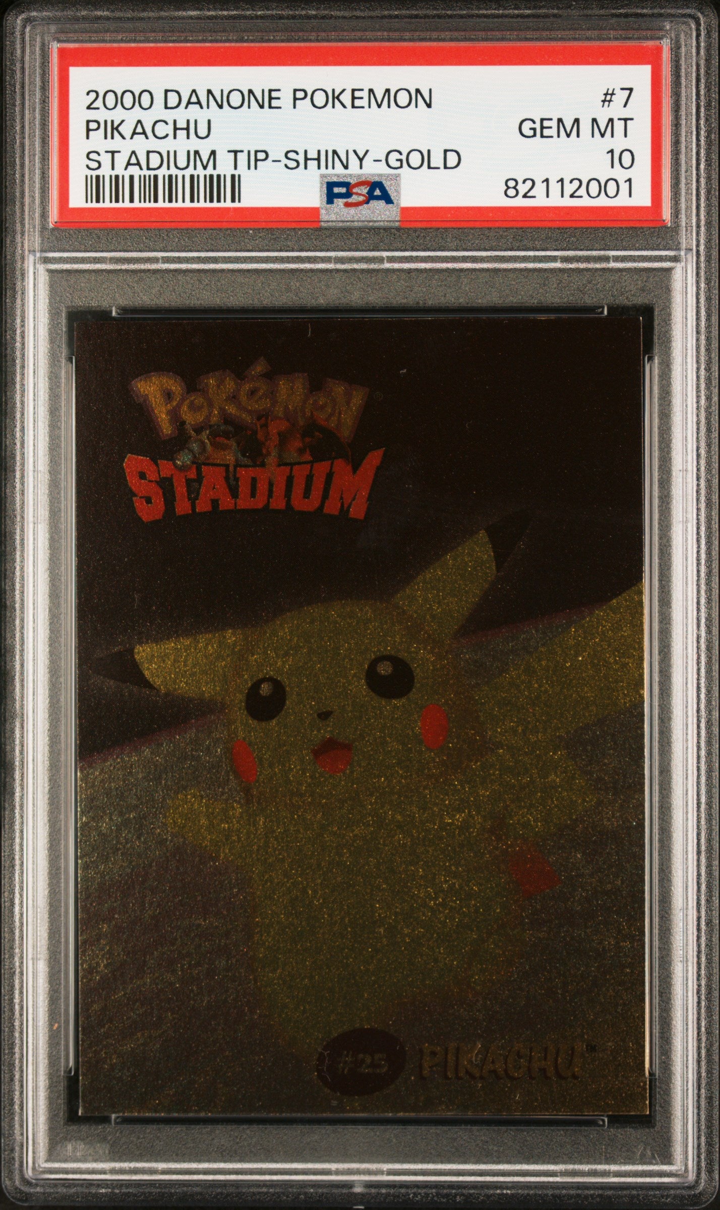 PSA 10 PIKACHU STADIUM TIP-SHINY-GOLD