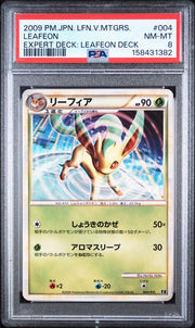 PSA 8 LEAFEON JAPANESE EXPERT DECK : LEAFEON DECK