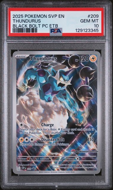 PSA 10 THUNDURUS BLACK BOLT PC ETB