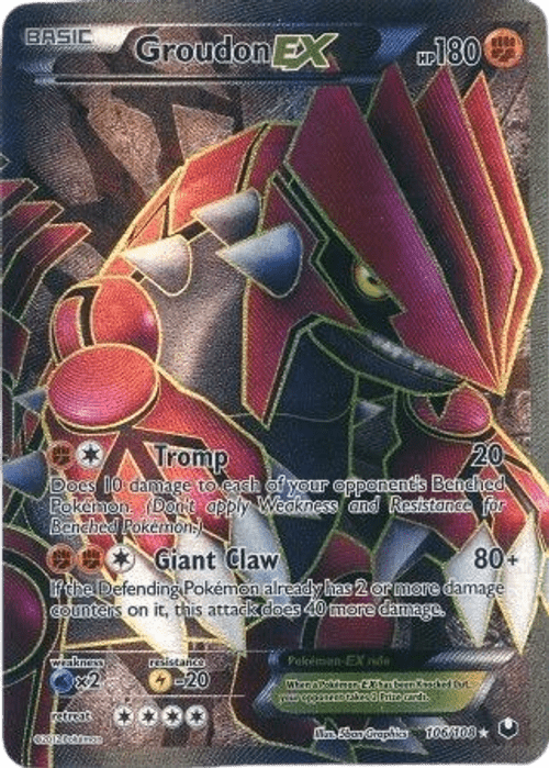 Groudon EX - 106/108 - Full Art Ultra Rare - ZardoCards