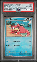 PSA 10 SLOWPOKE MASTER BALL REVERSE HOLO