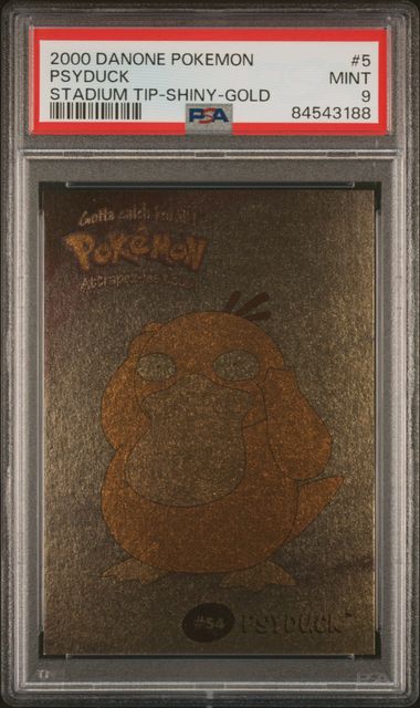 PSA 9 PSYDUCK SHINY GOLD STADIUM TIP