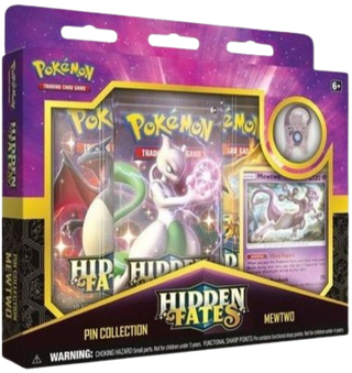 Hidden Fates Mewtwo Pin Collection Box