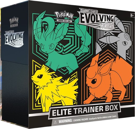 Cieux en évolution Vaporeon, Espeon, Glaceon et Sylveon ETB