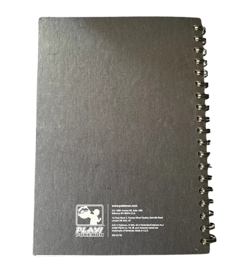 Pokemon 2012 Organized Play Professor Program Black Note Book