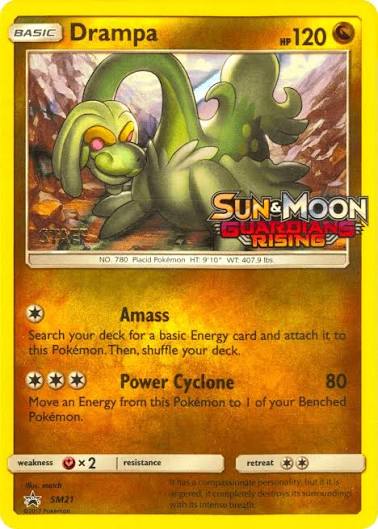 Drampa - Sun & Moon Guardians Rising - Pre release STAFF Promo - SM21 (MP)