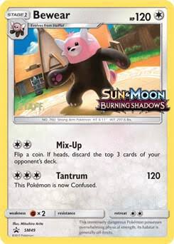 Bewear - Sun & Moon Burning Shadows - Pre release STAFF Promo - SM49 (LP)