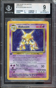 BGS 9 – 1999 Spanish 1st Edition Base Set Alakazam Holo