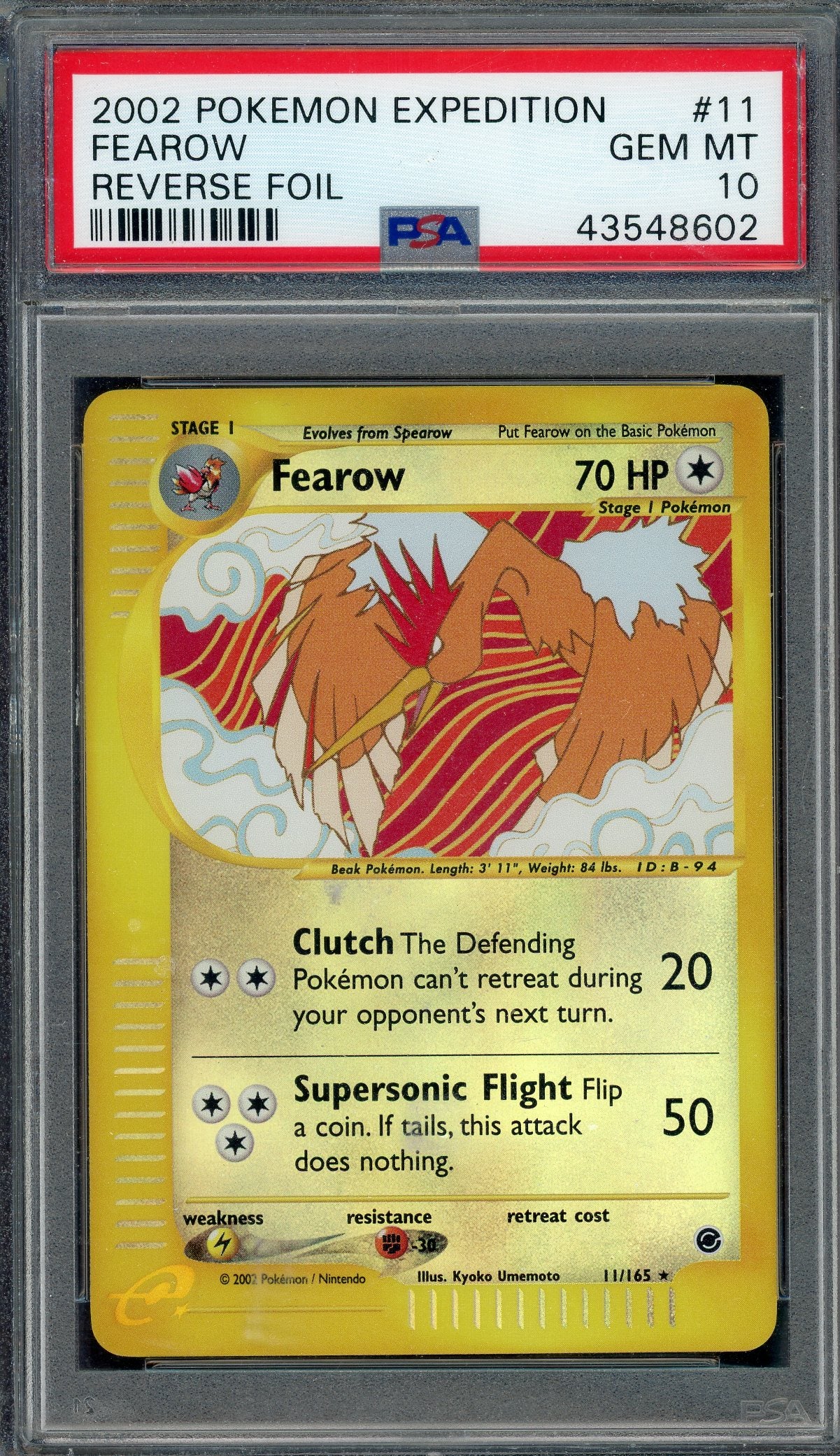 PSA 10 FEAROW-REV.FOIL