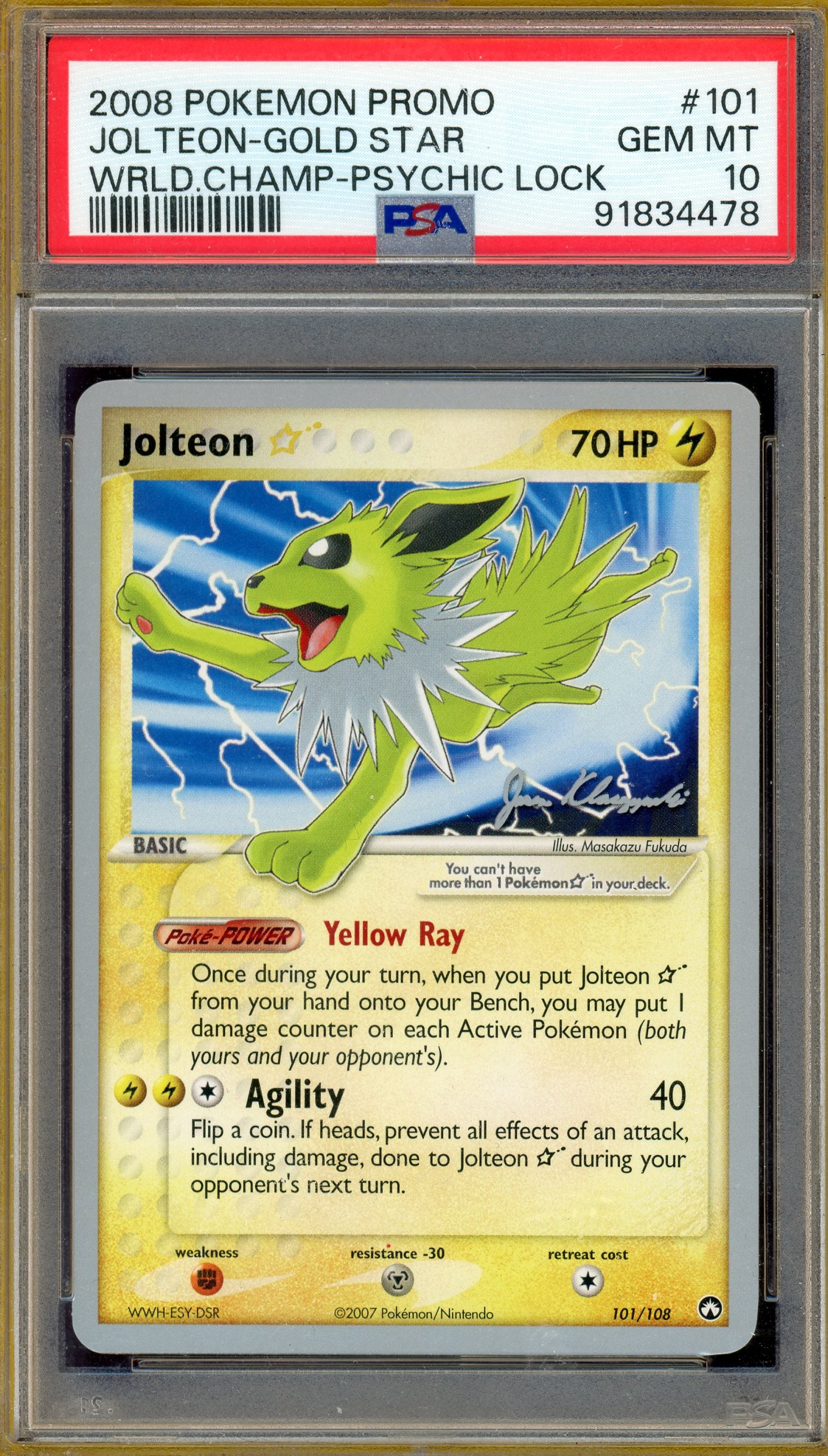 PSA 10 JOLTEON-GOLD STAR
