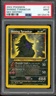 PSA 9 Shining Tyranitar Neo Destiny Unlimited