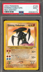 PSA 9 Shining Kabutops Neo Destiny Unlimited