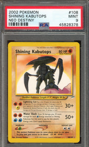PSA 9 Shining Kabutops Neo Destiny Unlimited