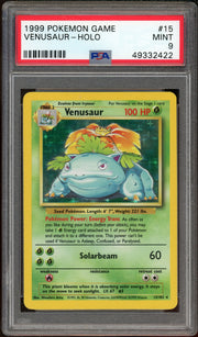 PSA 9 Venusaur Base Set Unlimited