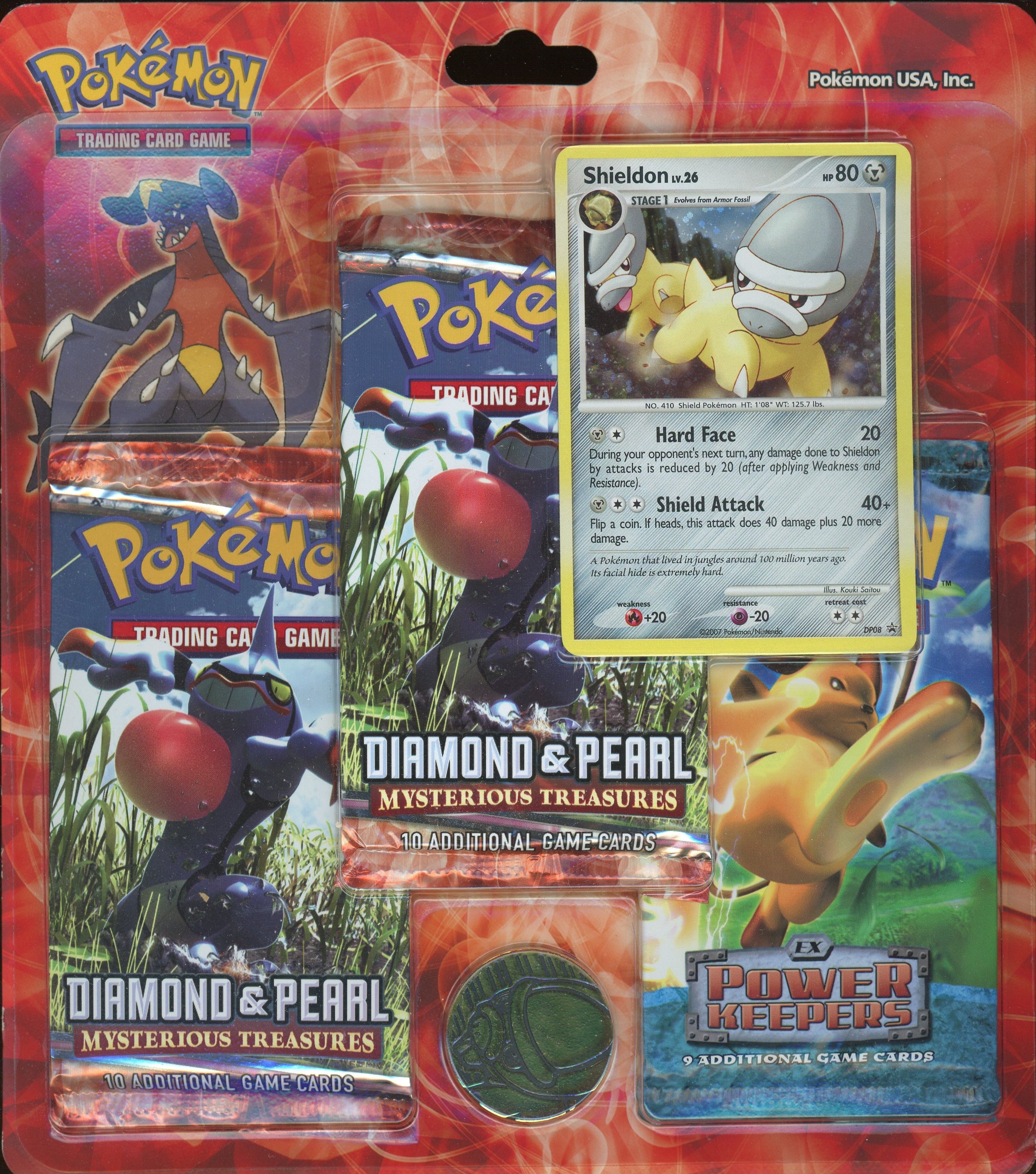 Mysterious Treasures & Ex Power Keepers Shieldon 3-Pack Blister