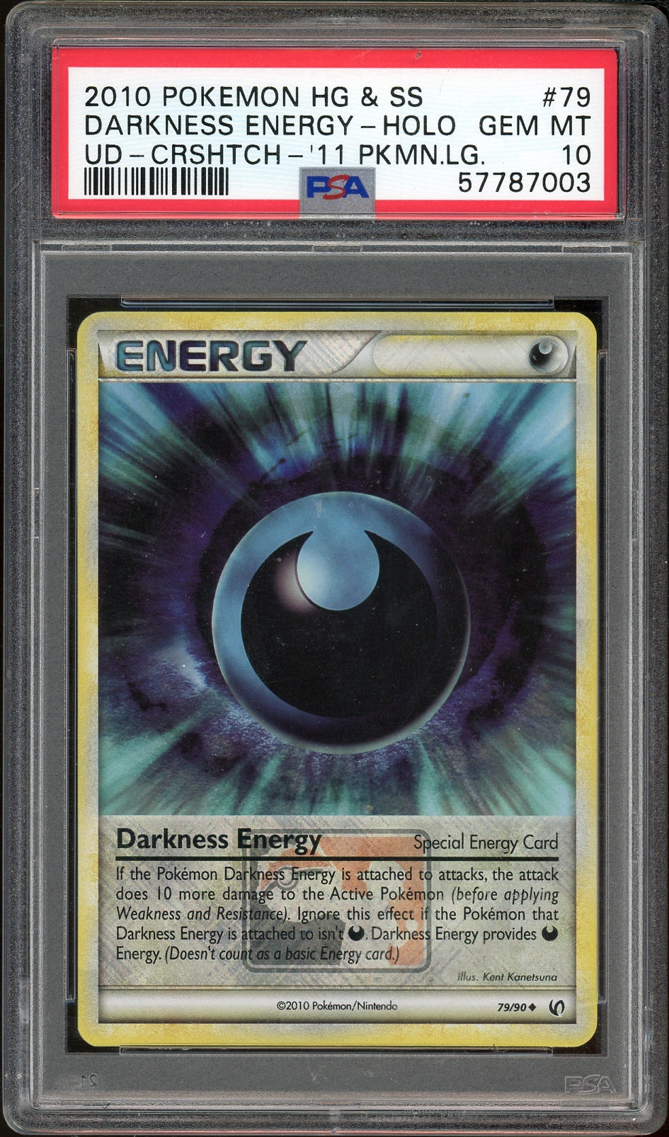PSA 10 DARKNESS ENERGY-HOLO LEAGUE PROMO POP 4