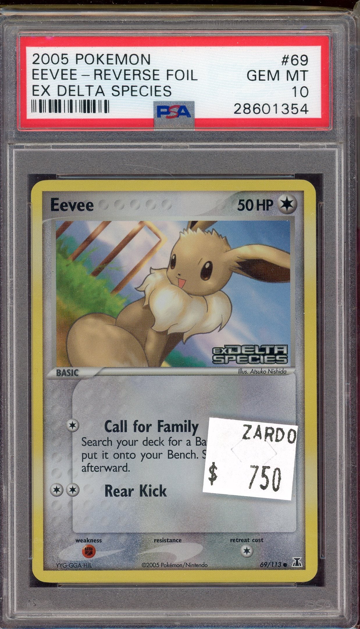 PSA 10 EEVEE-REV.FOIL DELTA SPECIES