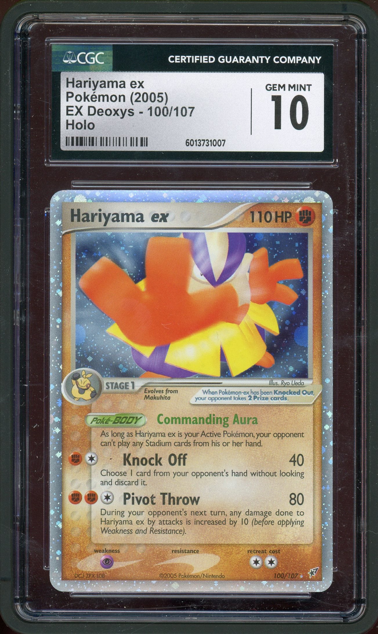 CGC 10 HARIYAMA EX HOLO