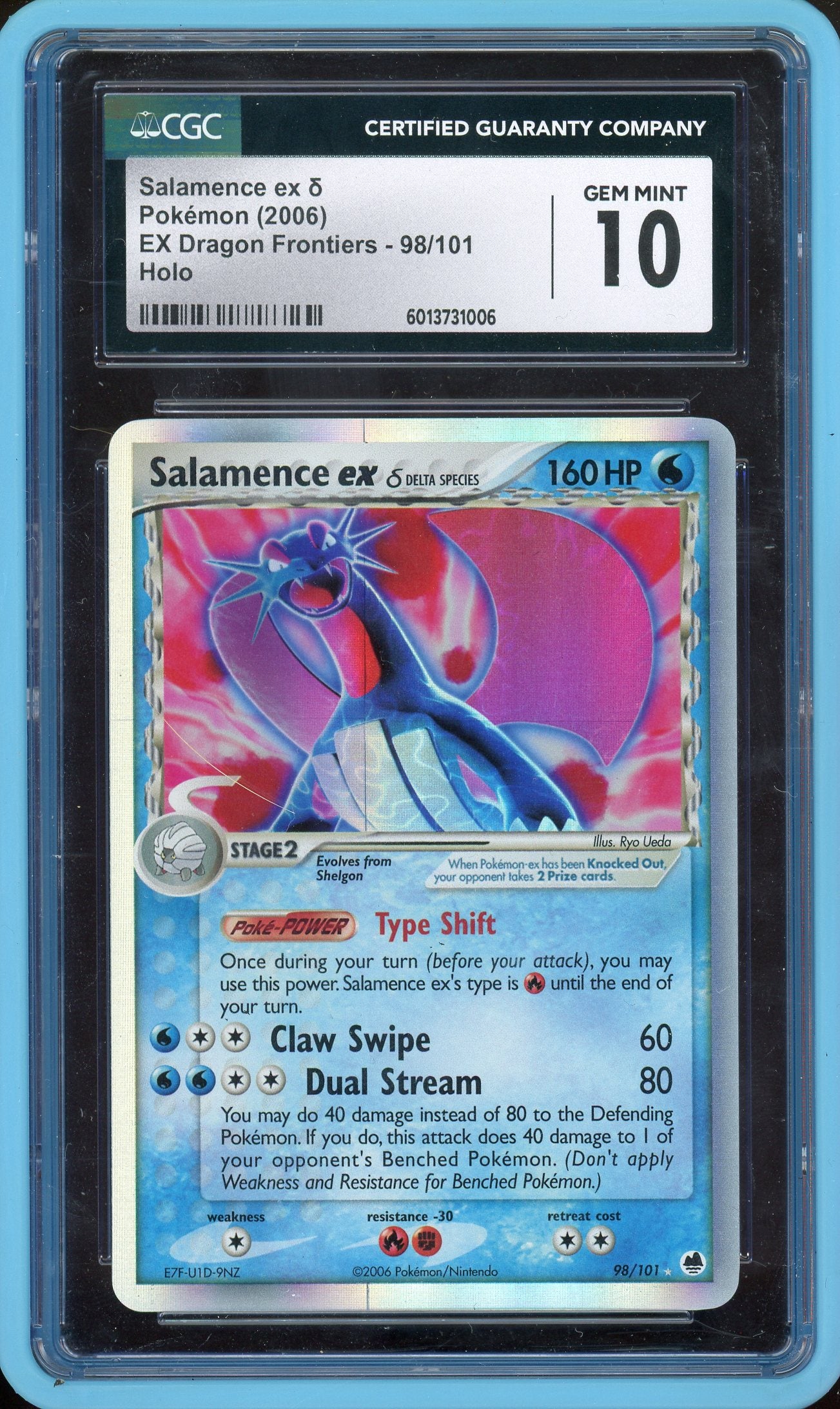 CGC 10 SALAMENCE EX HOLO