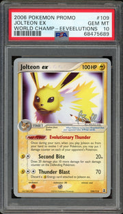 PSA 10 JOLTEON EX WORLD CHAMP-EEVEELUTIONS