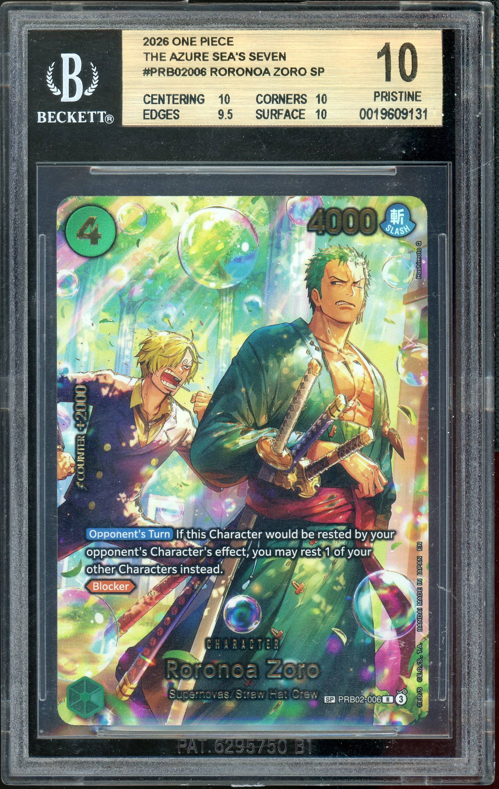 BGS 10 Roronoa Zoro PRB02-006
