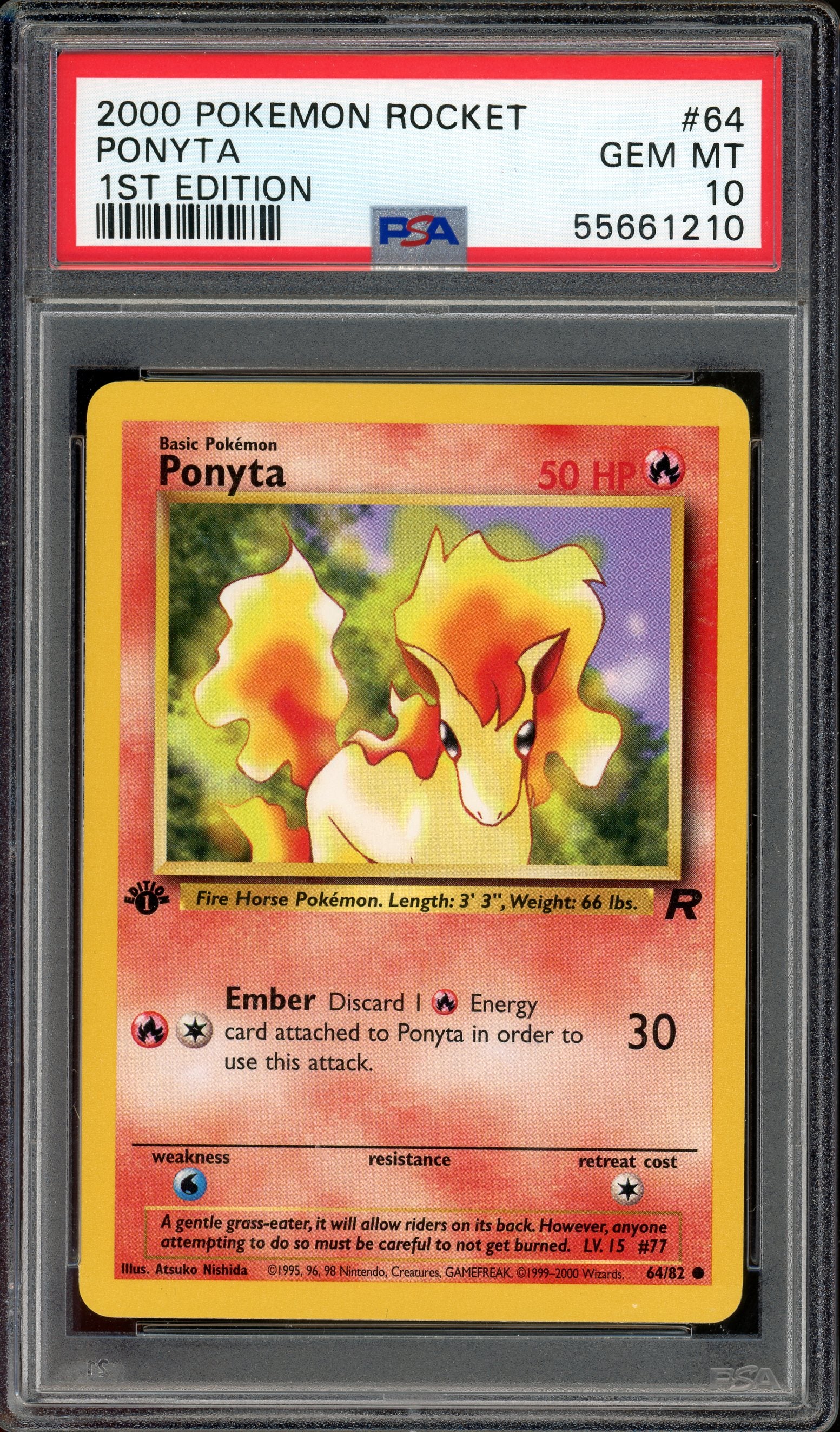 PSA 10 PONYTA 1ST EDITION