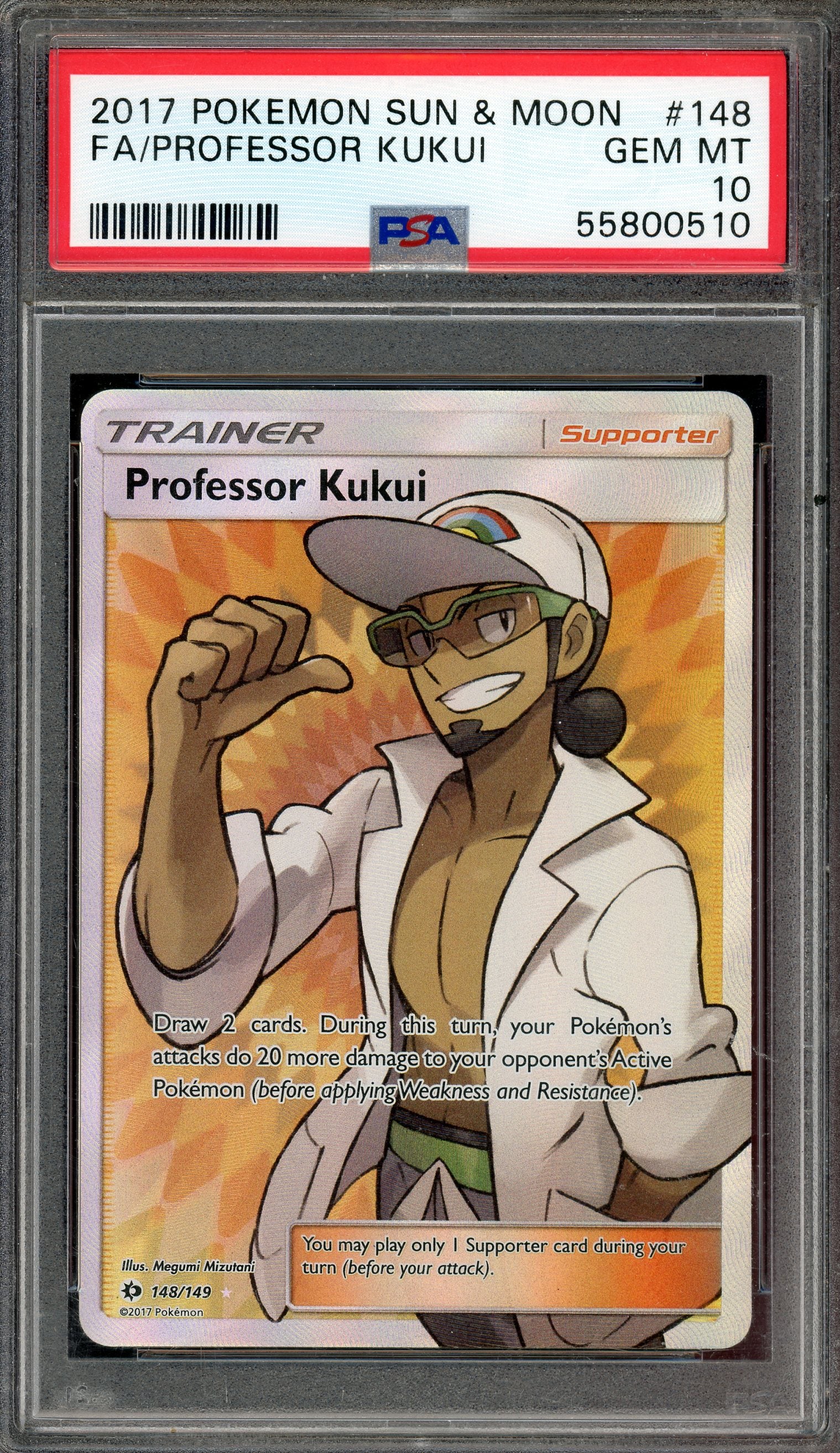 PSA 10 FA/PROFESSOR KUKUI