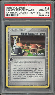 PSA 10 HOLON RESEARCH TOWER DELTA SPECIES-REV.FOIL