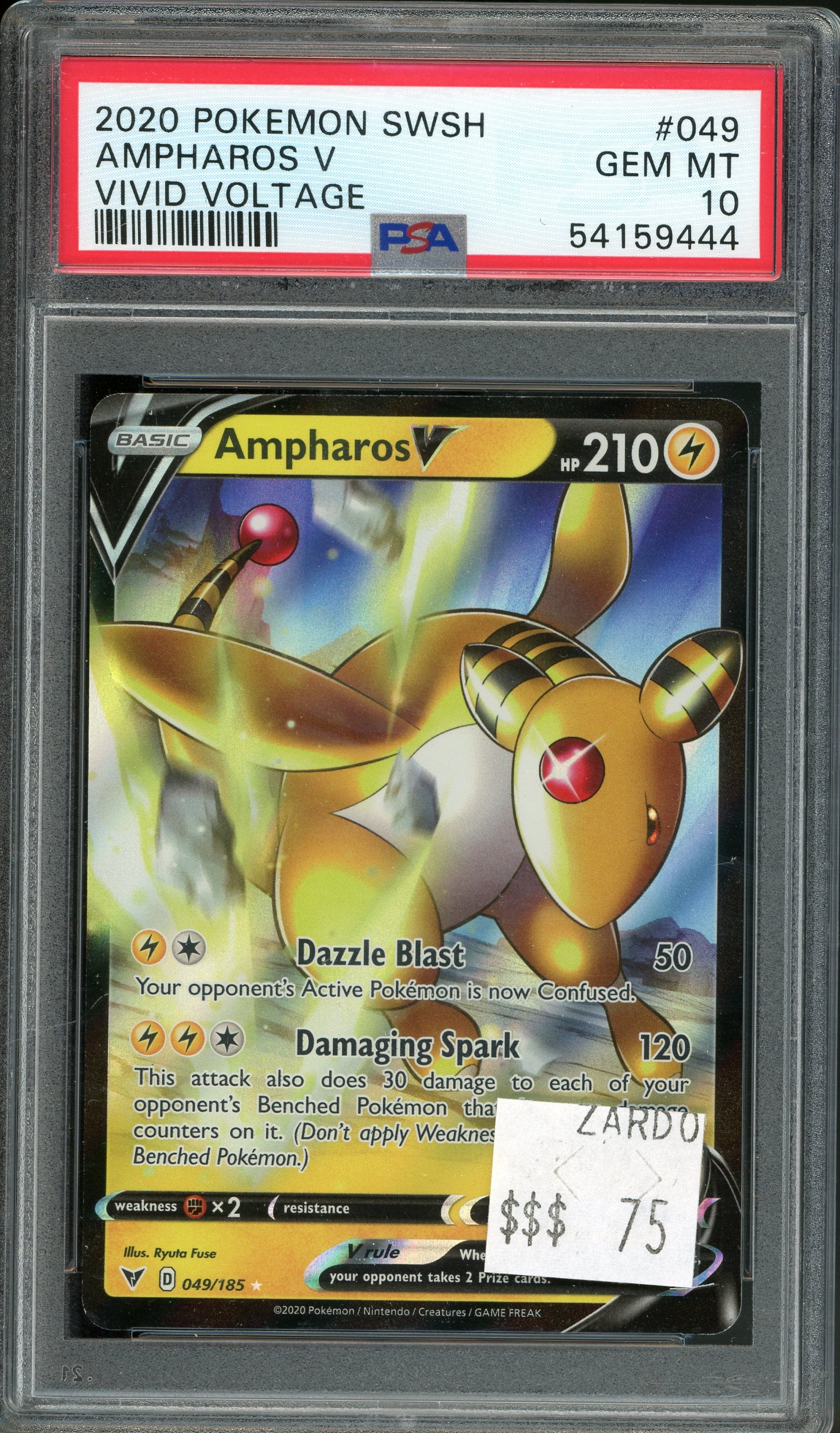 PSA 10 AMPHAROS V VIVID VOLTAGE