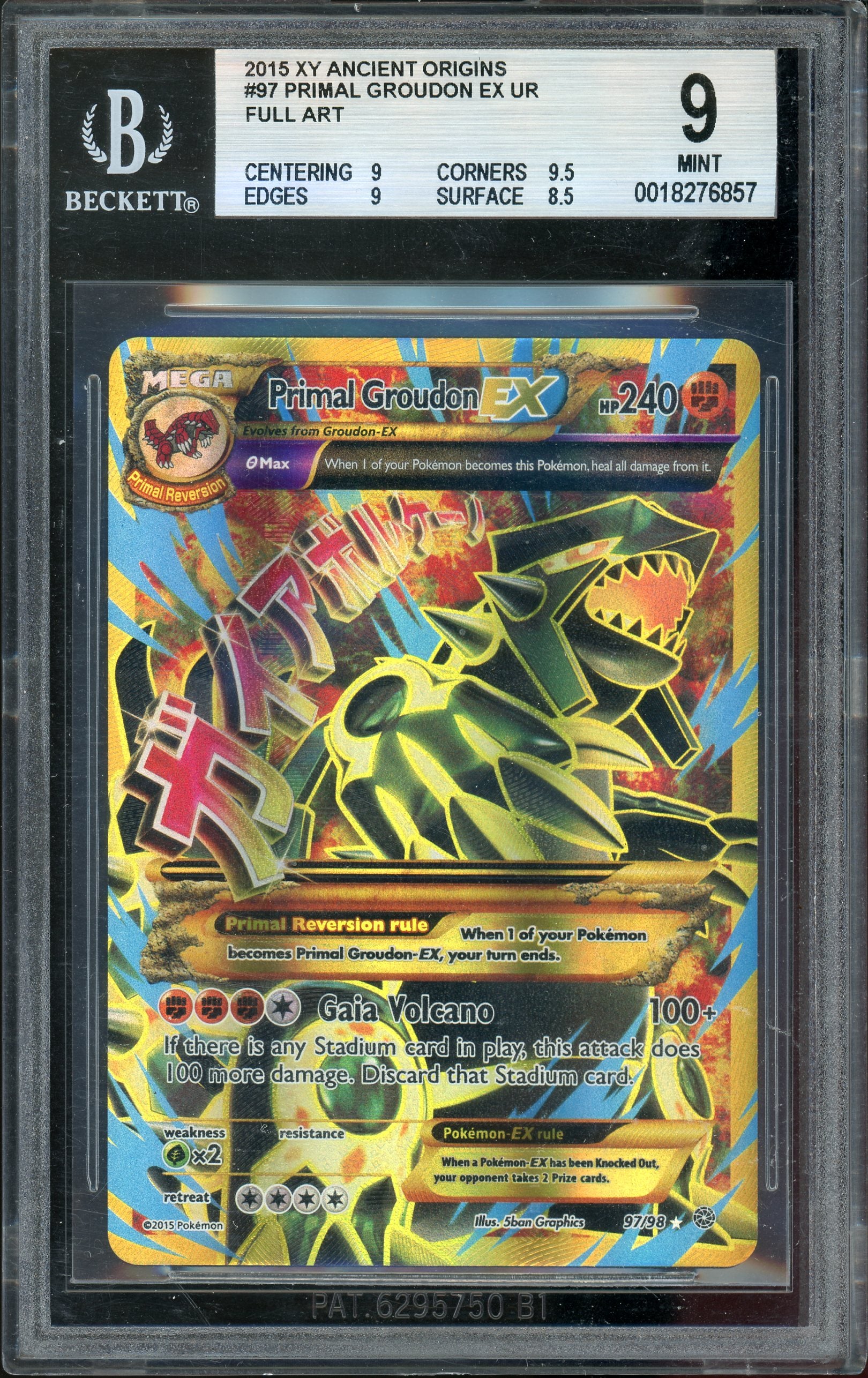 BGS 9 PRIMAL GROUDON EX