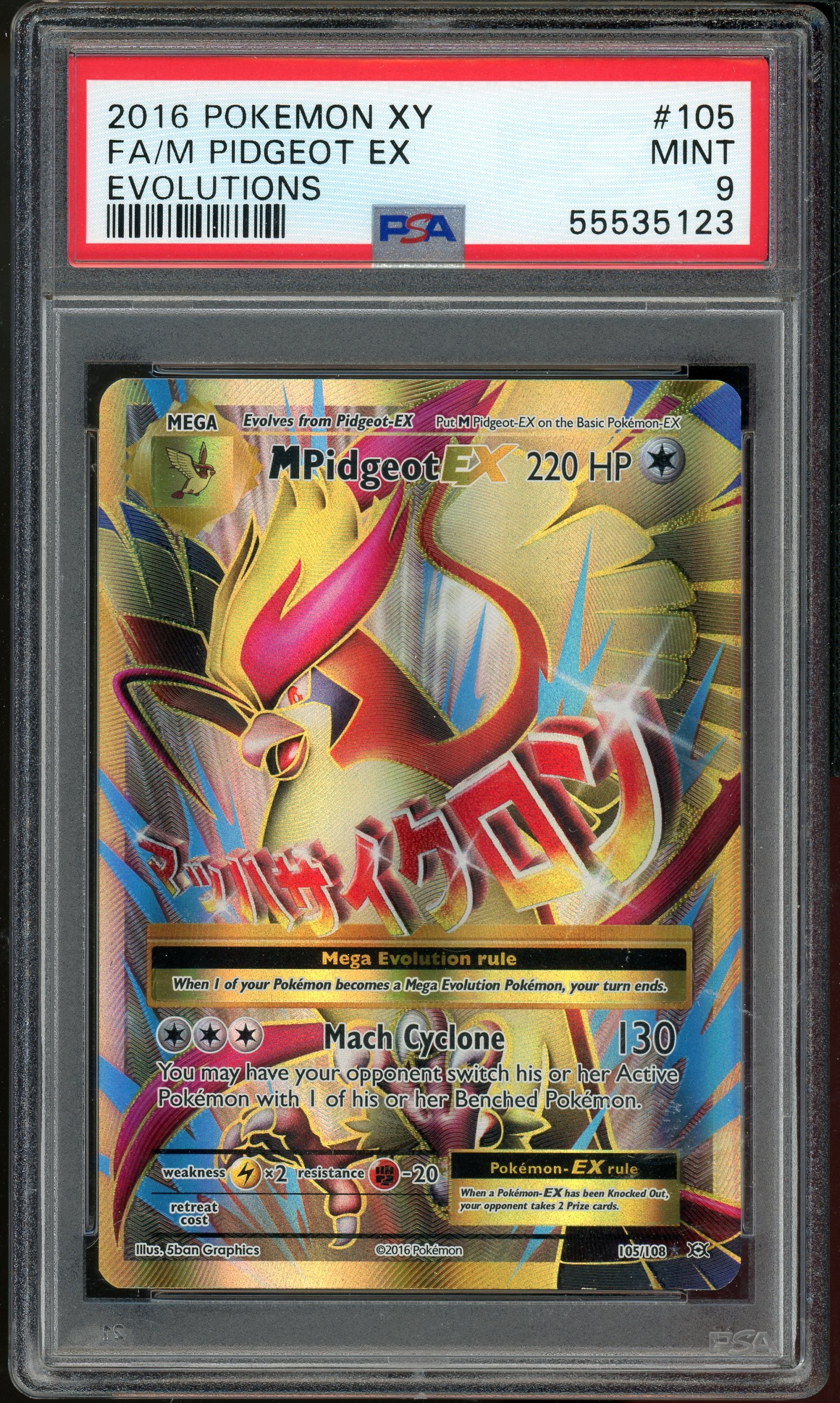 PSA 9 FA/M PIDGEOT EX EVOLUTIONS