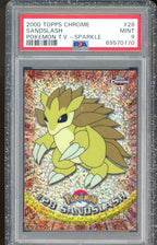 PSA 9 SANDSLASH TOPPS CHROME SPARKLE