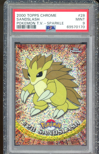 PSA 9 SANDSLASH TOPPS CHROME SPARKLE