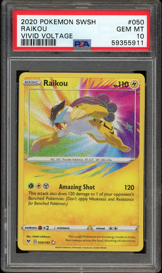 PSA 10 RAIKOU VIVID VOLTAGE