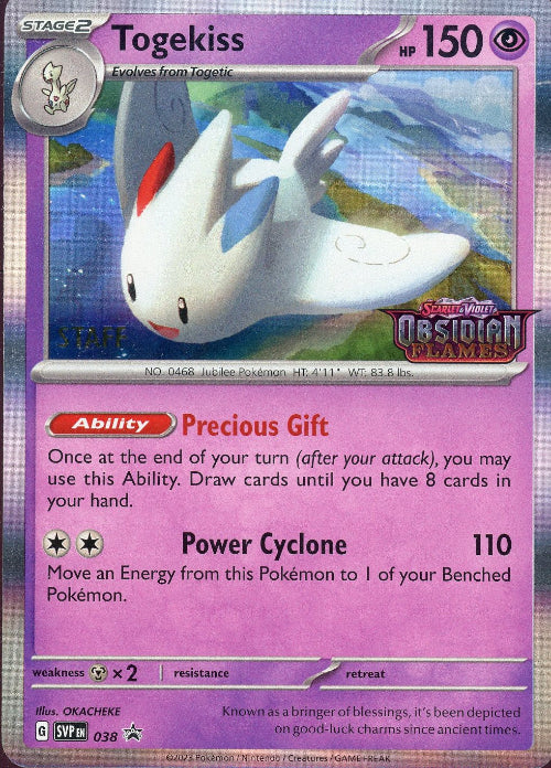 Togekiss STAFF - SVP038 - Prerelease Promo