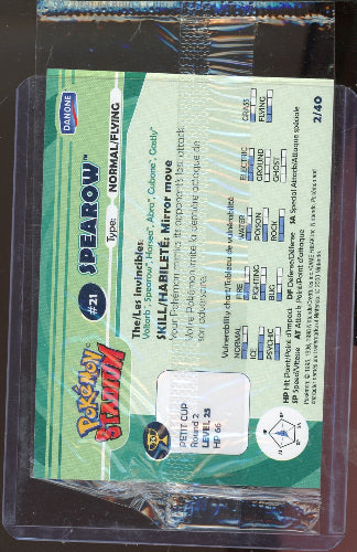 Spearow #21 Stadium Danone [Sealed]