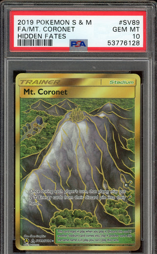PSA 10 FA/MT. CORONET HIDDEN FATES