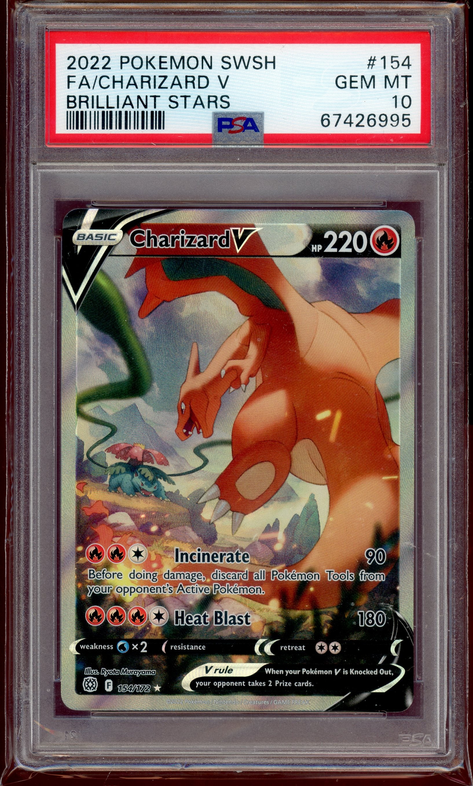 PSA 10 CHARIZARD V BRILLIANT STARS