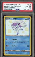 PSA 10 ALOLAN VULPIX HOLO HIDDEN FATES