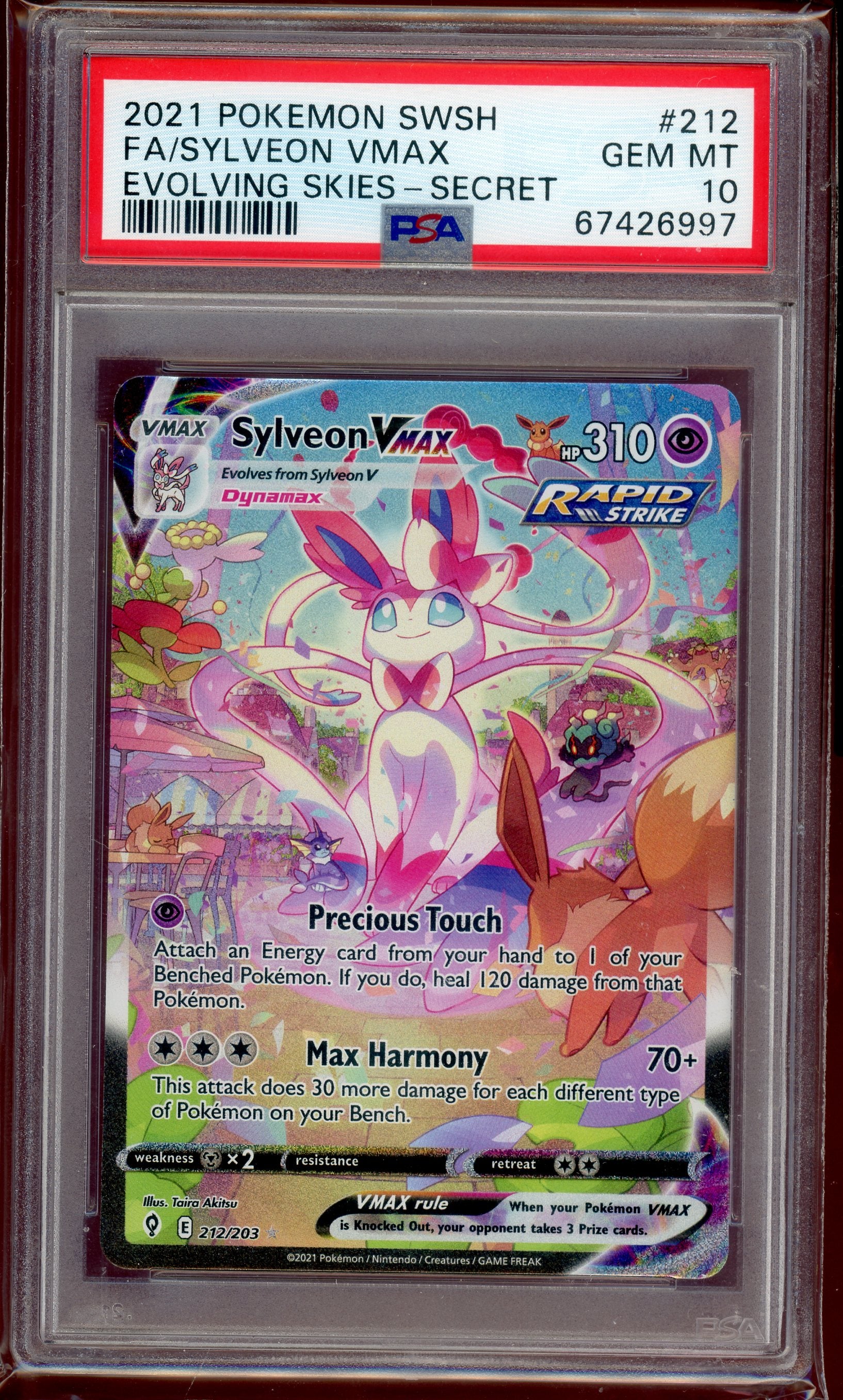 PSA 10 SYLVEON VMAX EVOLVING SKIES