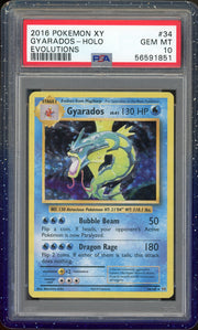 PSA 10 GYARADOS HOLO XY EVOLUTIONS