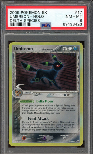 PSA 8 UMBREON HOLO DELTA SPECIES