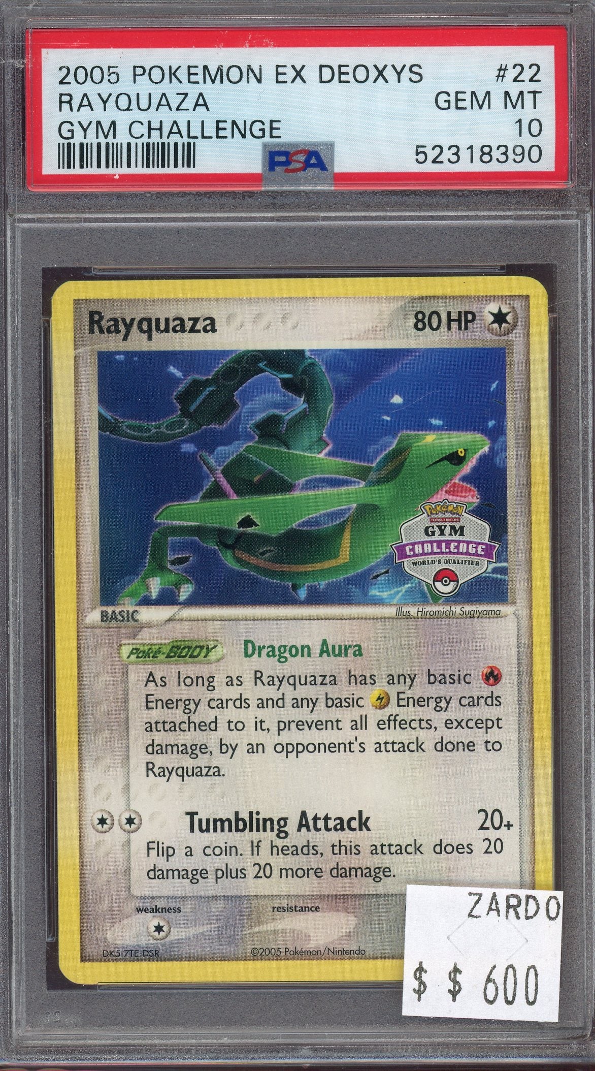 PSA 10 RAYQUAZA GYM CHALLENGE