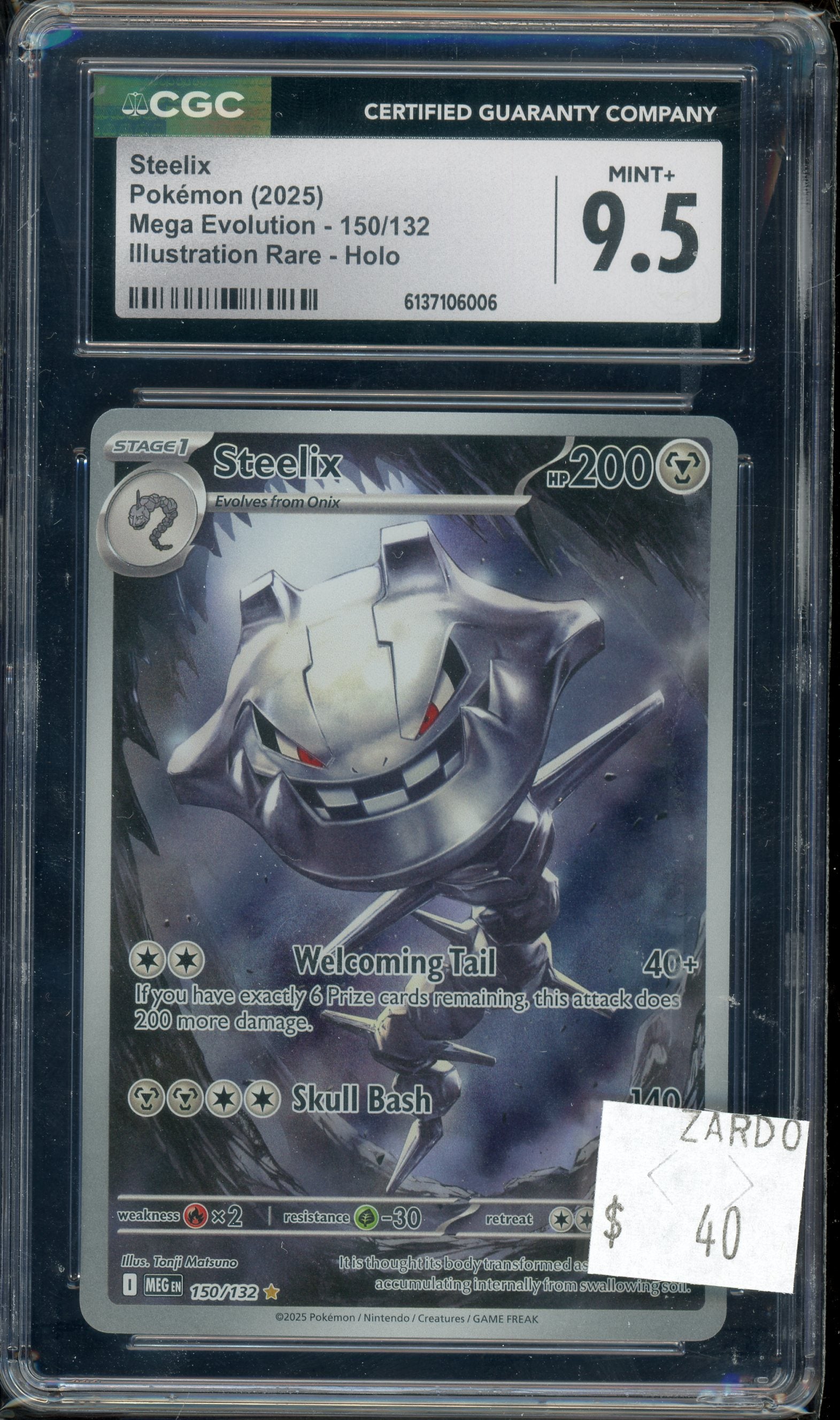CGC 9.5 STEELIX MEGA EVOLUTION