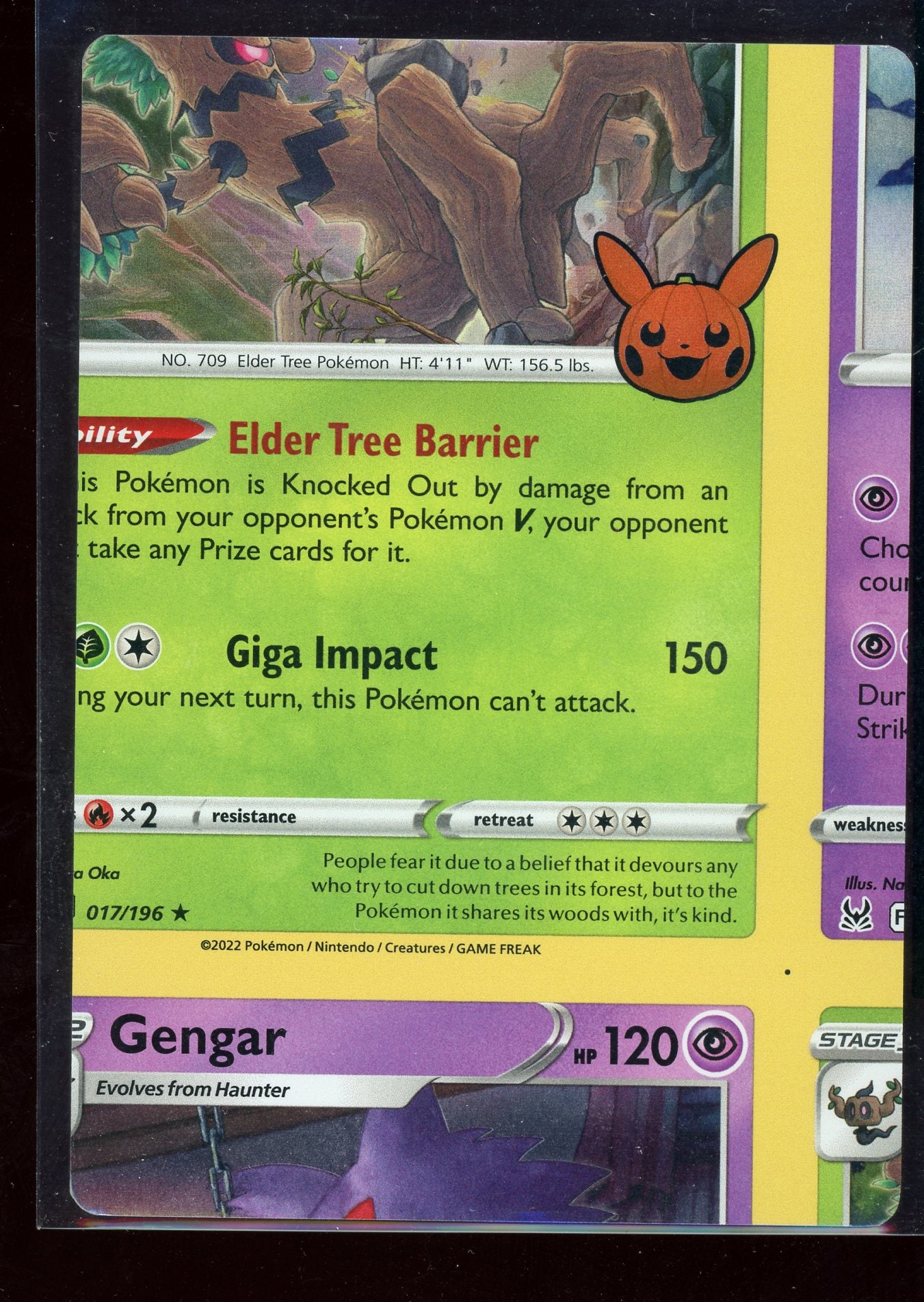 Non Factory Cut (NFC) Card 2023 Trick Or Trade Halloween Stamp